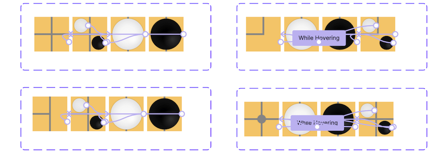 A screenshot of a Figma file showing four Components.
